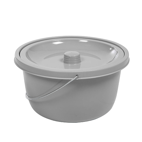 Съемное санитарной судно с крышкой из прочного пластика